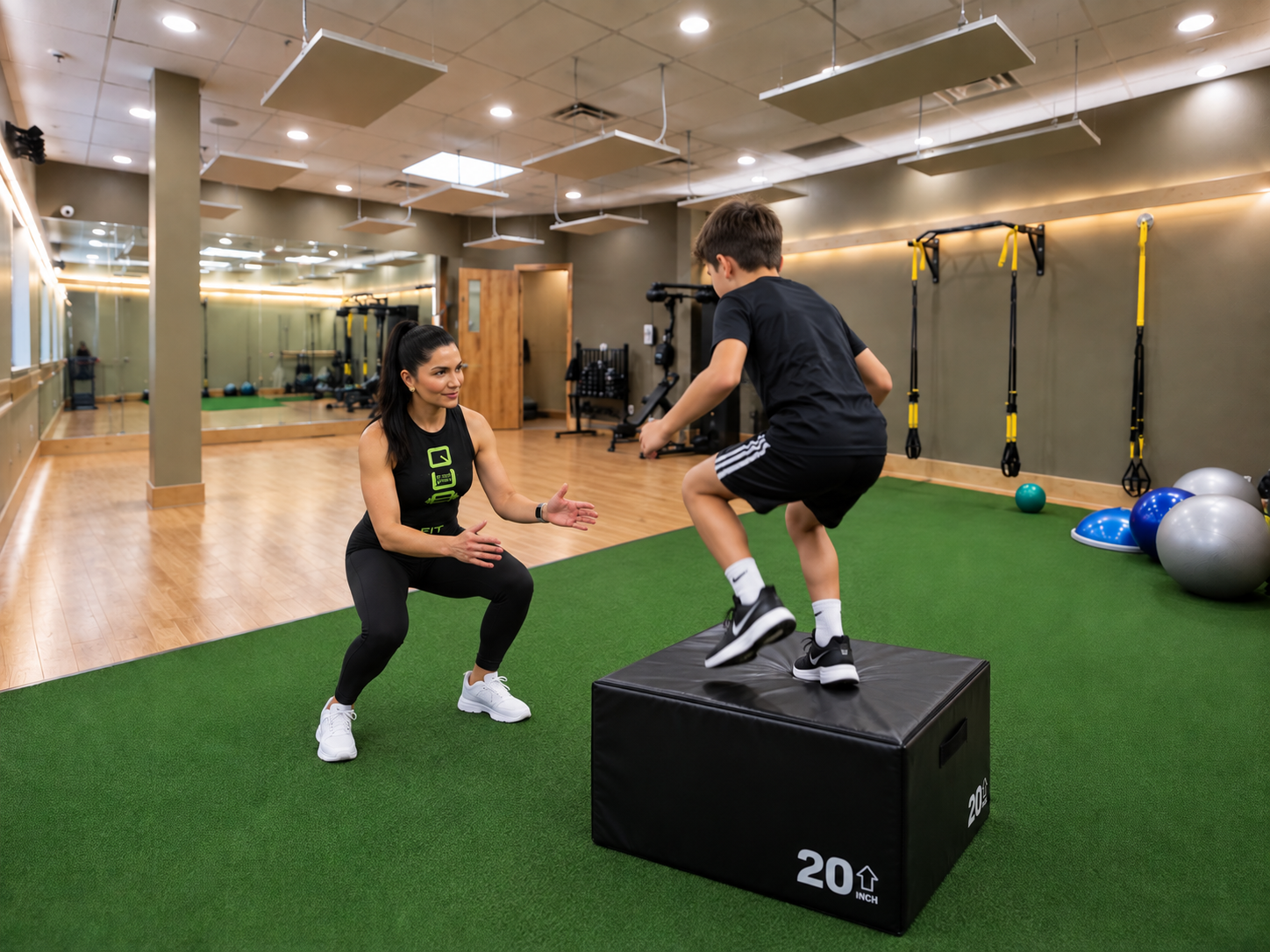 Kids strength training at QuadFit Club